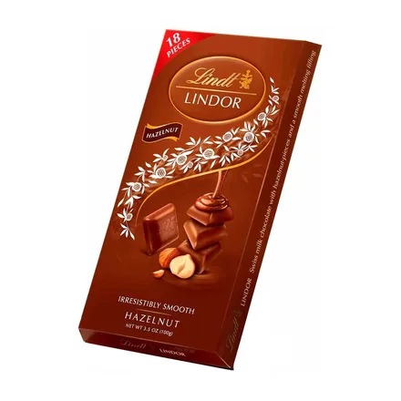 CHOCOLATE LINDT LINDOR HAZELNUT 100GR