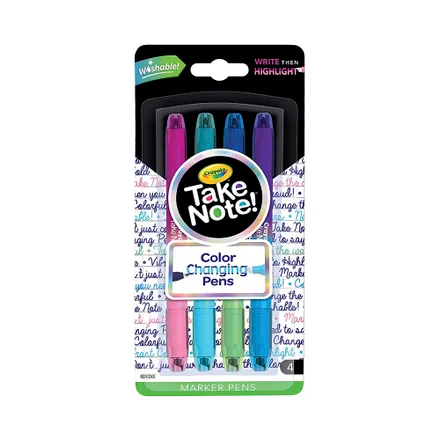 Rotuladores Crayola Color Changing Pens Take Note 58 6635 6