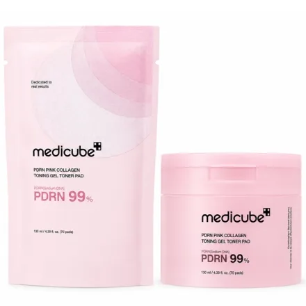Almofadas Tonicas Medicube Pdrn Pink Collagen Toning Gel Pad 70 120ml