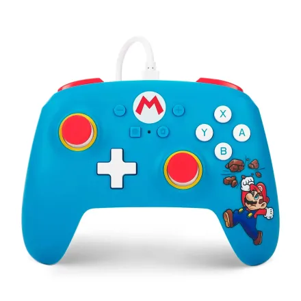 Controle PowerA Enhanced Wired Brink Mario para Nintendo Switch - PWA-A-06181