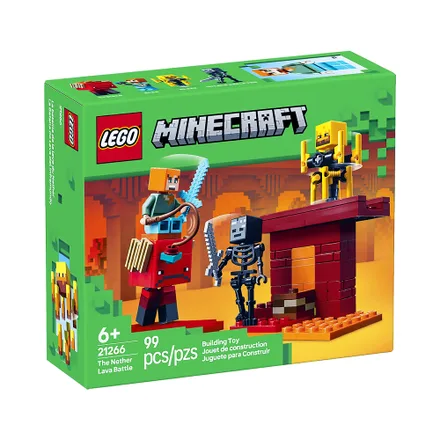 Juguete Construccion Lego Minecraft Nether Lava Battle 99 Piezas