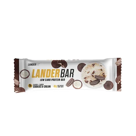 Barra Proteina Landerfit Landerbar Cookies 45 Gramos