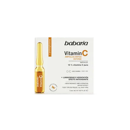 Babaria Ampollas Vitamina Efecto Antioxidante Con 5 Cada 2ml