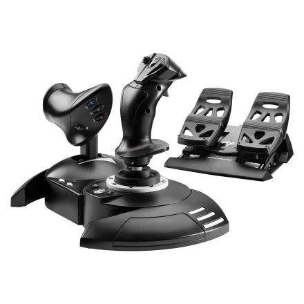 Simulador Thrustmaster T.Flight Full Kit Joystick + Acelerador + Pedal - Preto