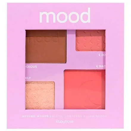 Paleta Blush Contorno Iluminador Ruby S1