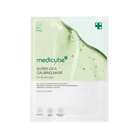 Mascarilla Medicube Super Cica Calming Mask 1 Unidad Agatres 22g