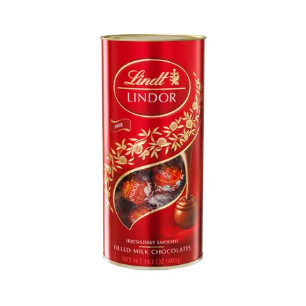 Chocolate Lindt Lindor Milk Tubo 400g