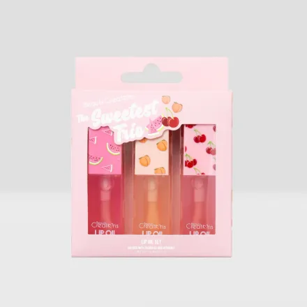 BEAUTY CREATIONS SET ACEITE LABIAL SWT-LOS THE SWEETEST TRIO 3X4ML