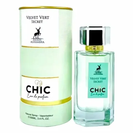 Perfume Maison Alhambra Chic Velvet Vert Secret Eau Parfum Feminino 100ml
