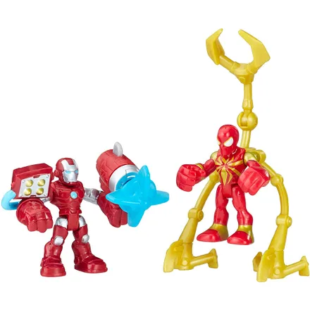 Bonecos Hasbro E2535 SHA Power UP Iron Man And Iron Spider
