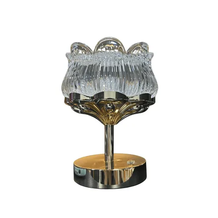Luminaria Flor Mesa 3 Cores Recarregavel