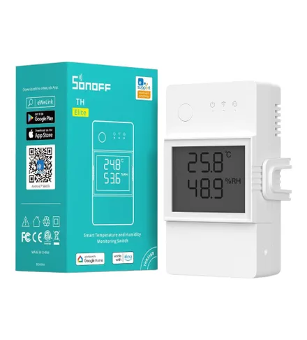 SONOFF INTERRUPTOR MONITORAMENTO TEMPERATURA THR316D
