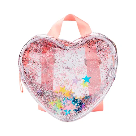 Mochila Skip Hop Clear Glitter Heart 9