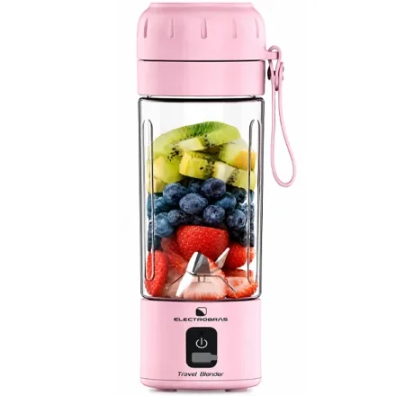 Liquidificador Electrobras Travel Blender Ebtb 70 Watts Rosa 350ml