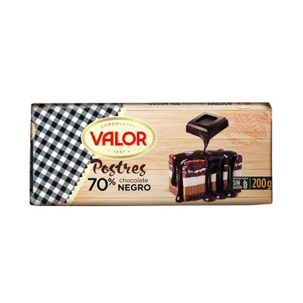 Valor Chocolate 70 Postres 200g