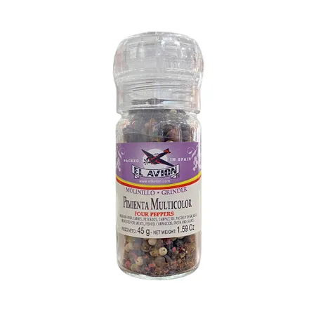 Condimento El Avion Pimienta Multicolor Con Molinillo 45g