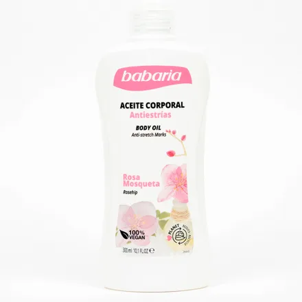Oleo Corporal Babaria Anti Estrias Rosa Mosqueta 300ml