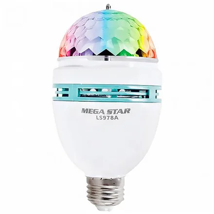 Lámpara RGB Giratoria Megastar LS978A 5W/Bivolt - Blanco/Verde
