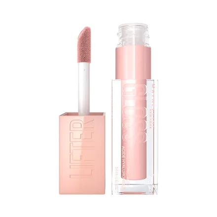 Labial Maybelline Lifter Gloss Hidratante Con ácido Hialurónico Ice
