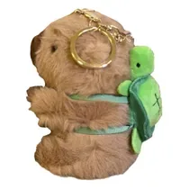Llavero Capibara Con Mochila Tortuga Mz 097