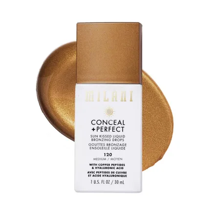 Gotas Bronceadoras Milani Conceal Perfect Sun Kissed Liquid 120 Medium Moyen 30ml
