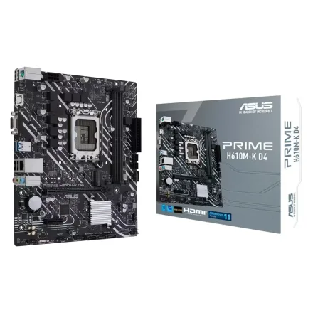 Placa Mae Prime D4 Socket Lga 1700 Chipset H610 Ddr 4 Atx