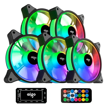 Cooler Fan Gabinete Aigo AR12 Pro 5 1 Rgb