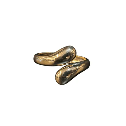 BRACELETE FOLHEADO BOTEGA GROSSO DOURADO