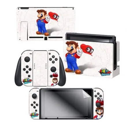 Adesivo Nintendo Switch Mario Odyssey Map 3 Adesivos