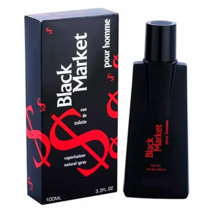 Perfume Shirley May Black Market Eau Toilette Masculino 100ml