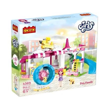 Juguete Construccion Cogo Girls 4569 Pets Family 244 Piezas