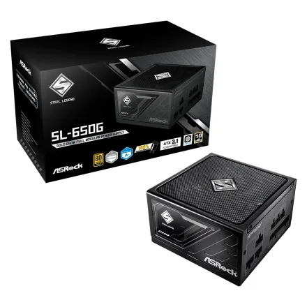 Fonte Asrock Steel Legend Sl Atx 80 Plus Modular 650g