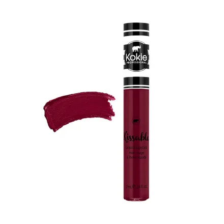 Labial Liquido Kokie Kissable 584 Cerise 7ml