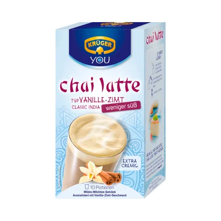 Te Kruger Chai Latte Vanille Classic India Weniger Suss 250 Gr