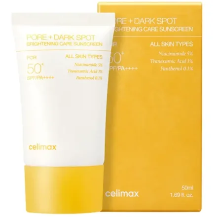 Protetor Solar Celimax Pore Dark Spot Brightening Care Spf 50 Plus Pa 50ml
