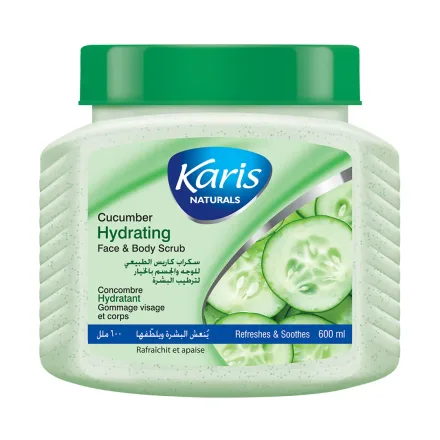 Karis Crema Exfoliante Cucumber Face Body Scrub 600ml
