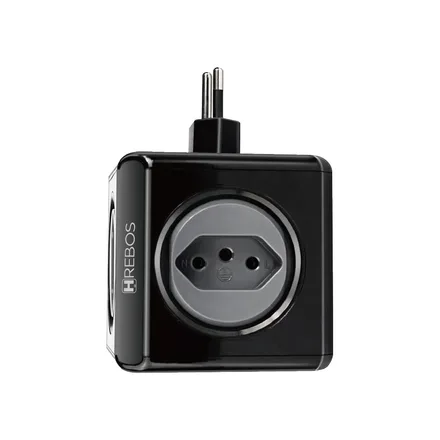 Hrebos Adaptador Crg 236 Fuente 4EN1 4 Tomadas