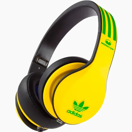 Fone de Ouvido Monster adidas Originals Mini Jack 3.5 mm – Amarelo