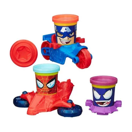 Massa de Modelar Hasbro Play-Doh B0606 Marvel Can-Heads