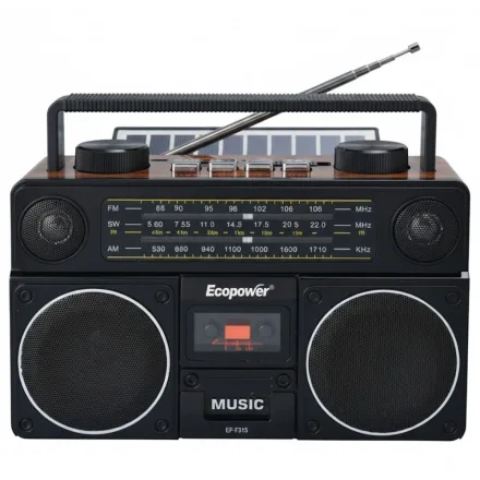 Ecopower Radio Ep F315 Sd Fm Am Panel Solar
