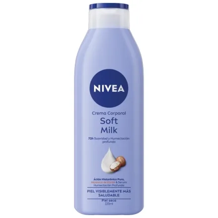 Creme Corporal Hidratante Nivea Soft Milk 220ml
