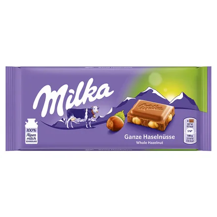 Chocolate Milka Avellanas Enteras 100g