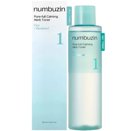 Tonico Facial Numbuzin 1 Pure Calming Herb Cica Panthenol 300ml