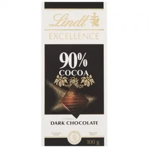 Barra Chocolate Lindt Excellence 90 Cacao 100g
