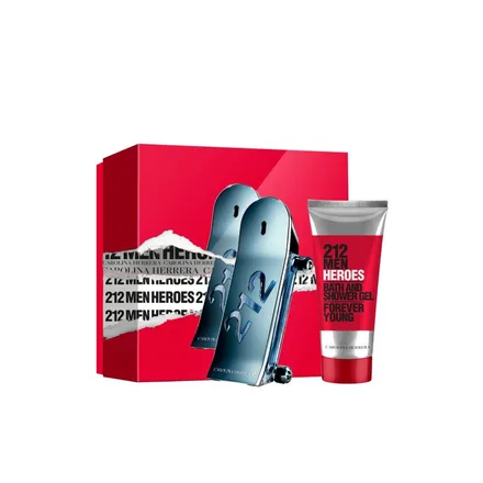212 Men Heroes Forever Youg Eau Toilette Plus Shower Gel 90ml