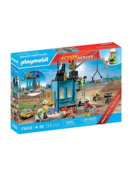 PLAYMOBIL JUGUETE CONSTRUCTION SITE 71650