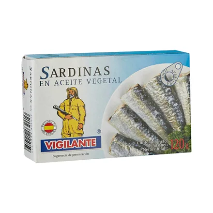 Vigilante Sardinas En Aceite Vegetal 120g