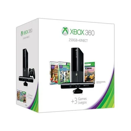 Vazia Xbox 360 Super Slim Kinect 3 Jogo