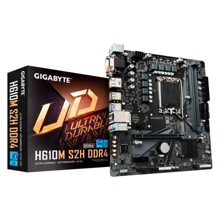 Placa Mae Gigabyte S2H Socket Lga 1700 Chipset H610 Ddr 4 Atx
