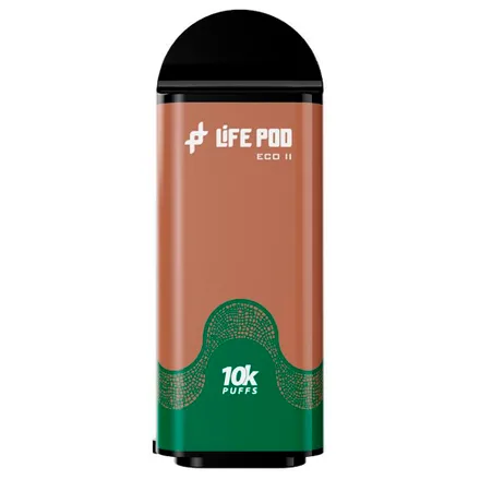 Vaper Desechable Life Pod Eco 2 Cartridge Puffs 5 Nicotina Cappuccino Cartucho